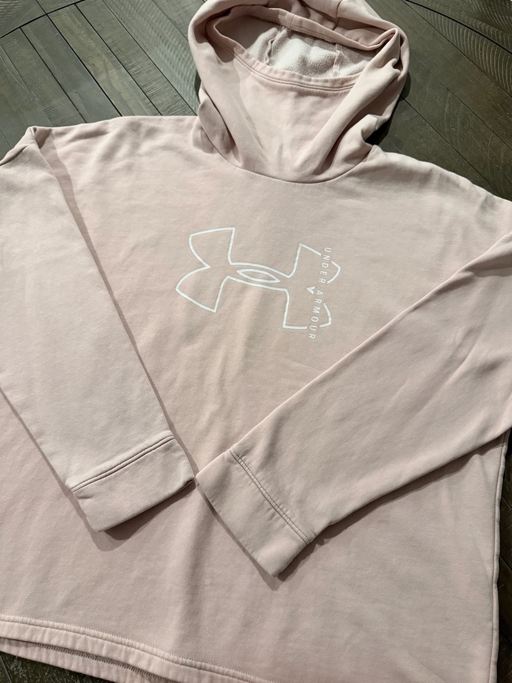 Under Armour Pale Pink Fleece Pullover Hoodie